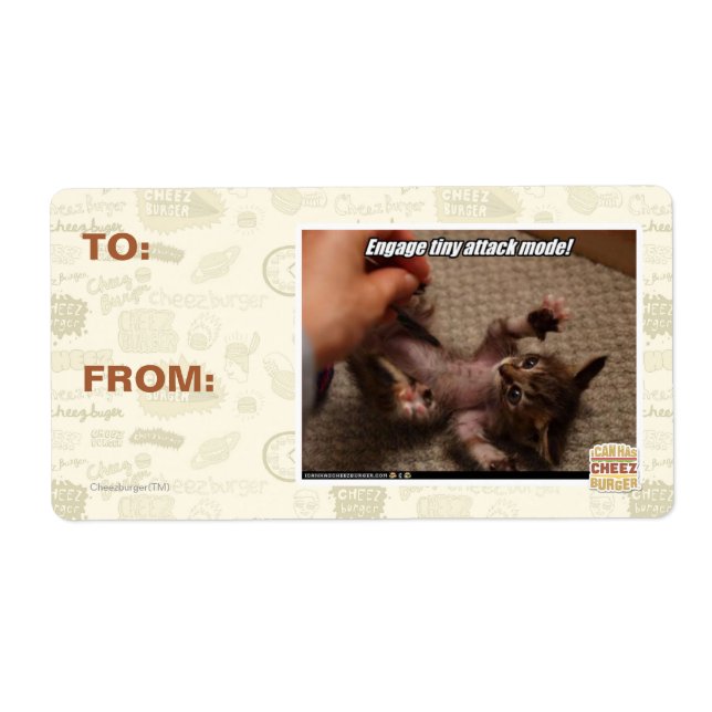 Förlovadens lilla attackläge! fraktsedel (Framsidan)