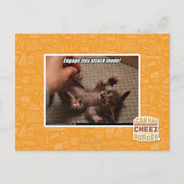 Förlovadens lilla attackläge! vykort (Framsida)