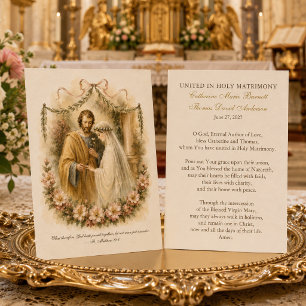Förlovning av Maria & Josef Bröllopsbön Visitkort
