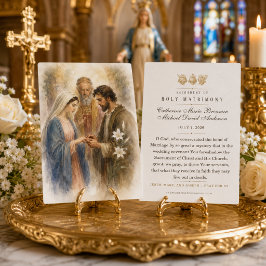 Förlovning av Maria och Josef Heligt äktenskap Visitkort