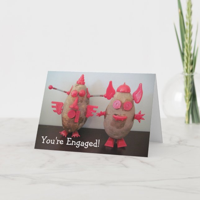 Förlovning av rymdpotatis kort (Framsida)
