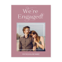 Förlovning aviserar och sparar datumfoto