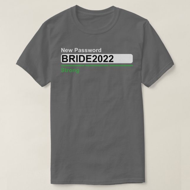 Förlovning Bröllop Bride 2022 Premium T Shirt (Design framsida)
