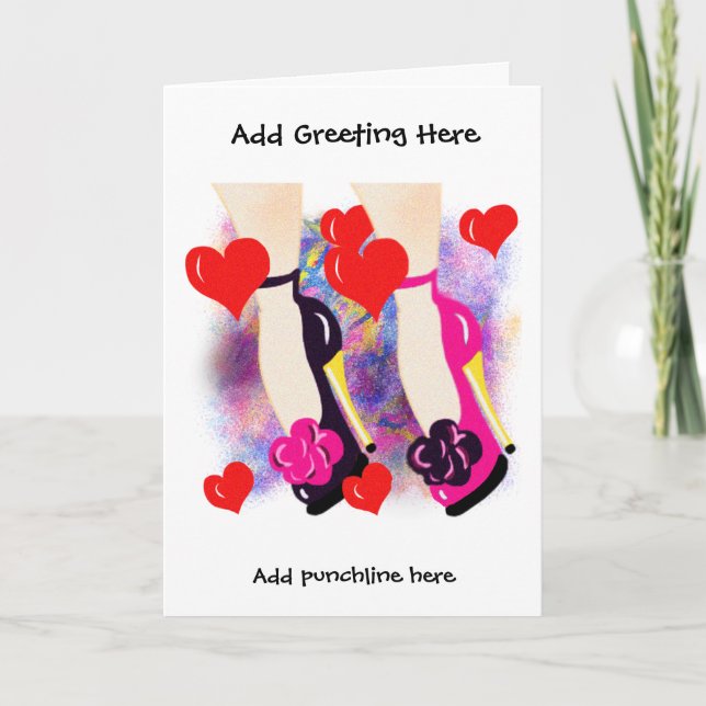 Förlovning Card för Lesbiskar - lägg till eget med Meddelande (Framsida)