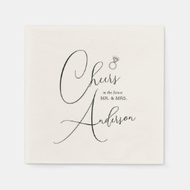 Förlovning Cheers till framtidens Mr. och Mrs. Pappersservett