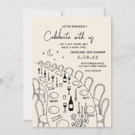 Förlovning för återmålning av Contemporary Inbjudningar