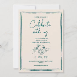 Förlovning för återmålning av Contemporary Inbjudningar