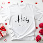 Förlovning för Hubby-Personlig, Bröllopsfest T Shirt<br><div class="desc">Förlovning för Hubby-Personlig-Bröllopsfest - utfall T-Shirt</div>