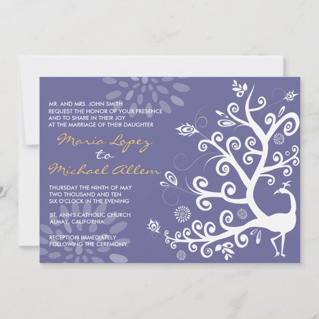 Förlovning för inbjudan för bröllop för (Framsida)