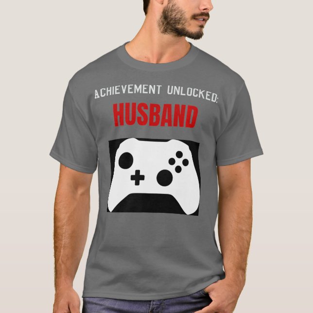 Förlovning Gamer Groom Fiancee Player 2 Bachelor T Shirt (Framsida)