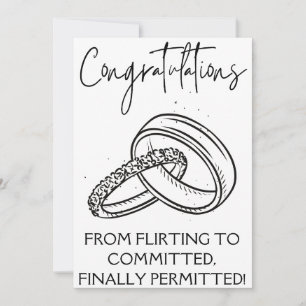 Förlovning Grattiss-kort Inbjudningar