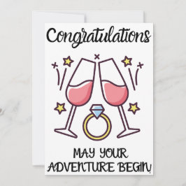 Förlovning Grattiss-kort Inbjudningar