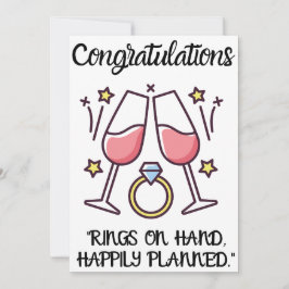 Förlovning Grattiss-kort Inbjudningar