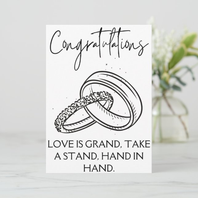 Förlovning Grattiss-kort Inbjudningar (Stående Fram)