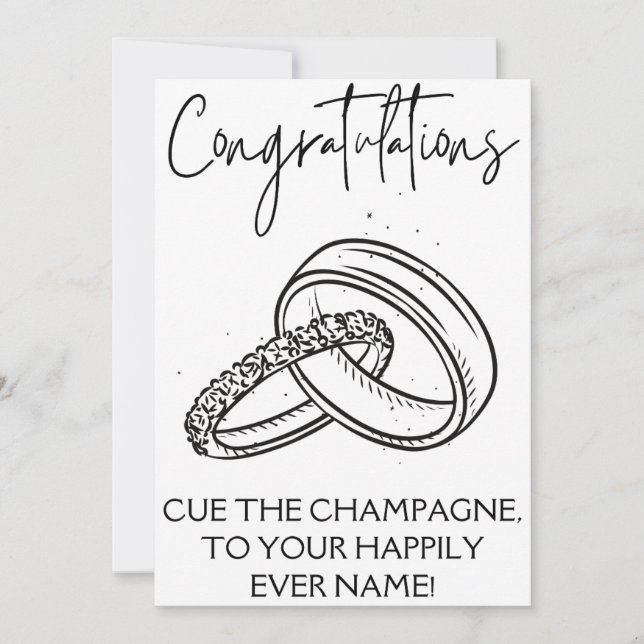 Förlovning Grattiss-kort Inbjudningar (Framsida)