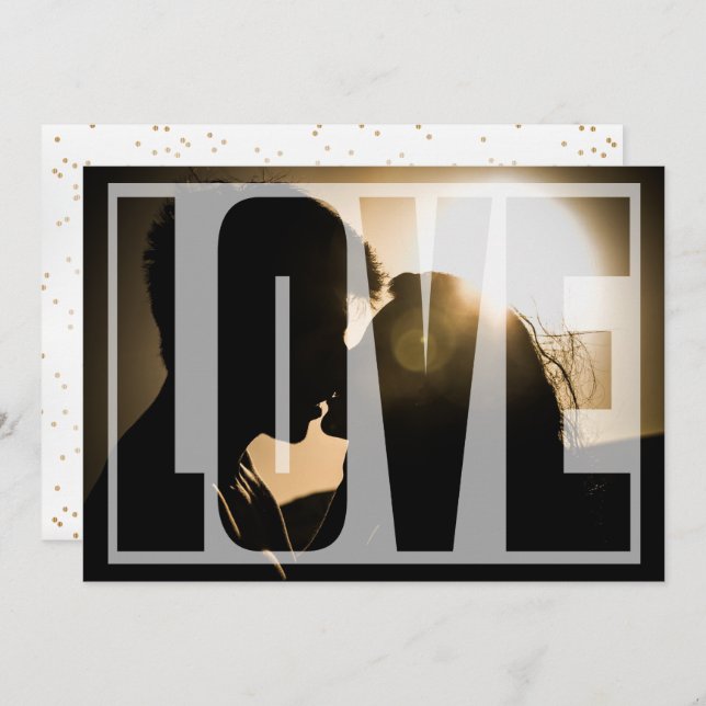 Förlovning Kärlek Party Inbjudningar (Fram/baksida)