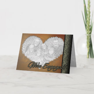 Förlovning-kort för Online av anpassningsbar Perso Meddelande