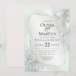 FÖRLOVNING | Mystic Honeydew Shimmer Löv Inbjudningar