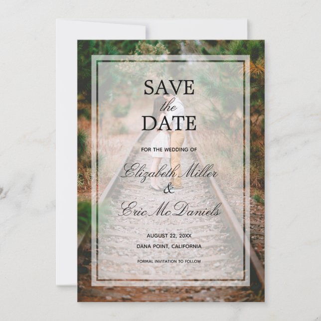 Förlovning Photo Spara Datumet (Framsida)