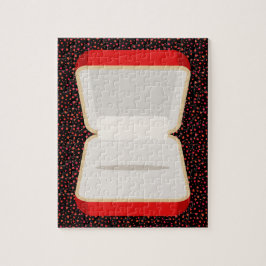 Förlovning Ring Box Jigszle Puzzle Pussel