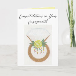 Förlovning Ring Kort