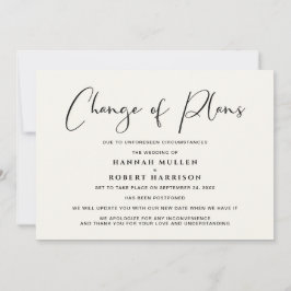 Förlovning Uppskov Ändring Av Planer Kräm Meddelande