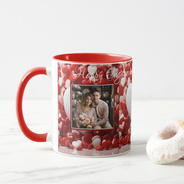 Förlovning Valentines Day Lovecore-Personlig Mugg (Med munk)