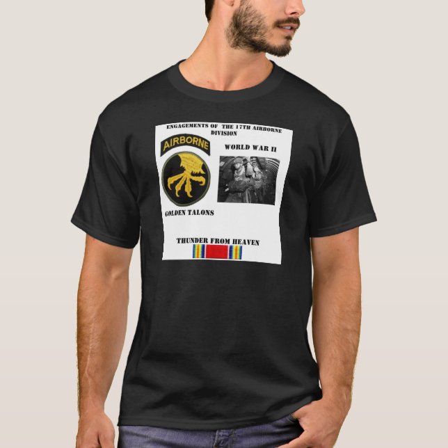 Förlovningar av den 17th luftburna uppdelningen tee shirt (Framsida)