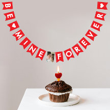 Förlovningen Cute Red and White Kärlek föreslår fo