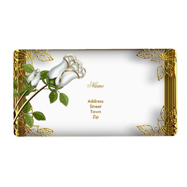 Förlovningen Elite Vit ros Guld Fraktsedel (Framsidan)