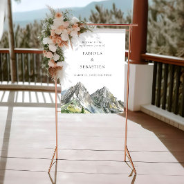 Förlovningen för skogar i skogsområdet i Rustic Wo Poster