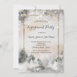 Förlovningen Forest Träd Woodland Inbjudningar