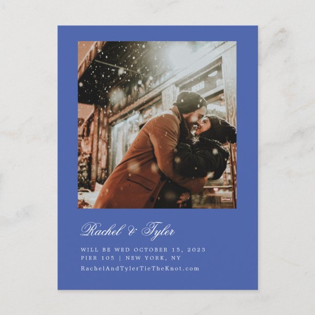 Förlovningen Formell bildtext Spara datum Vykort (Framsida)