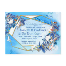 Förlovningen Måne-blomma med illustrerad vattenfär