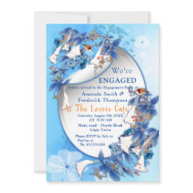 Förlovningen Måne-blomma med illustrerad vattenfär