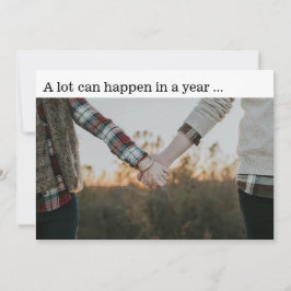 Förlovningen Nytt år Spara datumfotokortet Inbjudningar