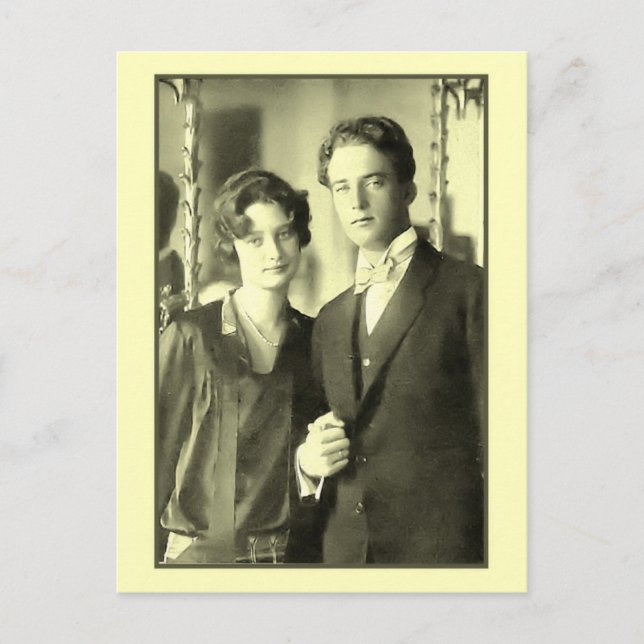 Förlovningen Princess Astrid och Prince Leopold Vykort (Framsida)