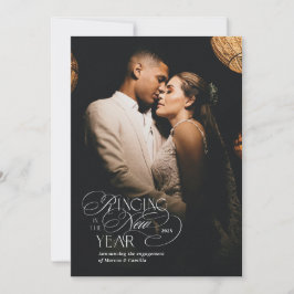 förlovningen "Ring in the New Year" Julkort