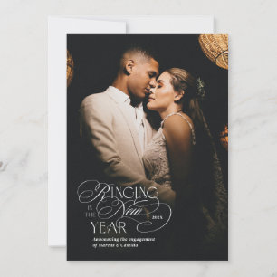 förlovningen "Ring in the New Year" Julkort