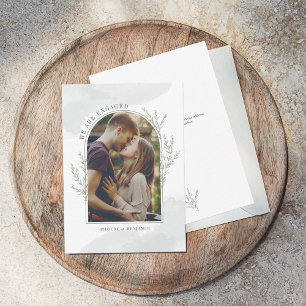 Förlovningen Spara datum för modern fotokonverteri Anteckningskort