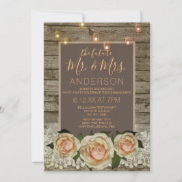 Förlovningen String Light i Rustic Ro Snöre Mason  Inbjudningar