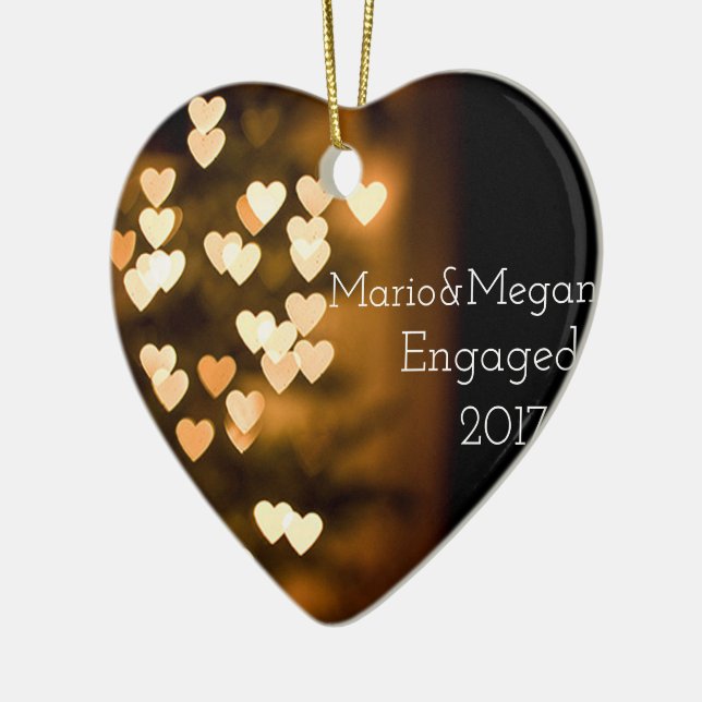 Förlovningprydnad Julgransprydnad Keramik (Vänster)