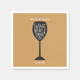 FÖRLÖVNINGSDUSCH Vinglas VALFRI FÄRG Servetter