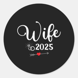 Förlovningsfest 2025 Maka Make Matchande Runt Klistermärke