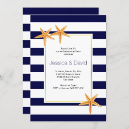 Förlovningsfest av strandbröllop på Starfish & ran Inbjudningar