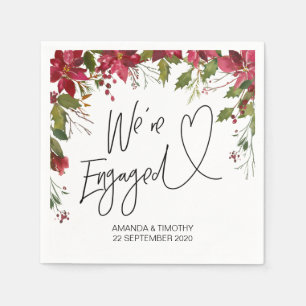 Förlovningsfest Decor jul Firande Pappersservett