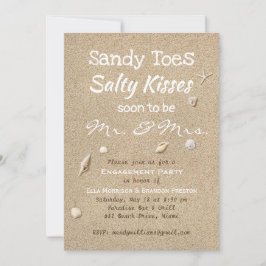 Förlovningsfest för blad- och vittypografi inbjudningar