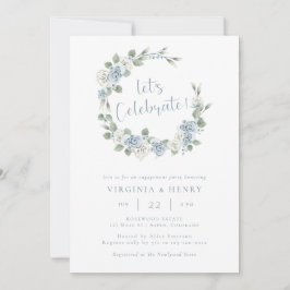 Förlovningsfest för Blommigt av elegant Inbjudningar