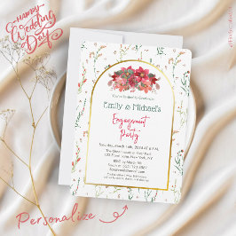 Förlovningsfest för Blommigt för Grönt i Vår-blomm Inbjudningar