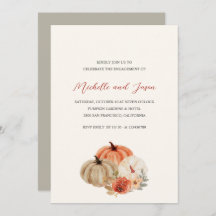 Förlovningsfest för höstpumkins Flowers Elegant